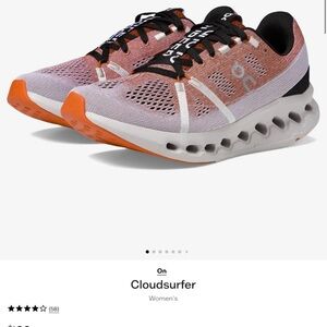 On  cloud Running Athletic Shoes Pink and Orange with Cloud Cushioning